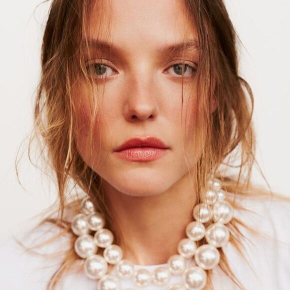 ZARA 2- Pack of pearl necklaces BLOGGERS FAV - Picture 12 of 15